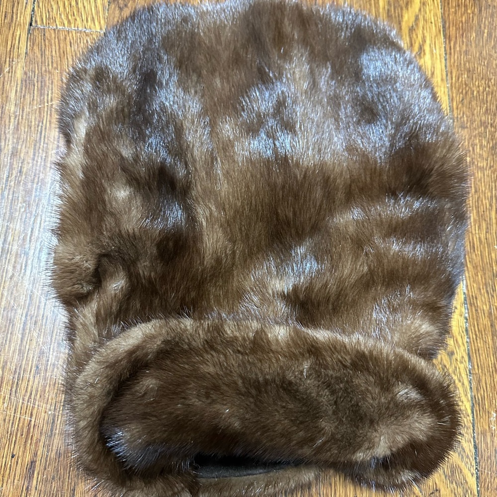 Luxurious Brown Faux Fur Dog